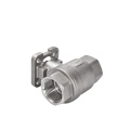 1 1/2"  bspt stainless threaded electric valve actuator 2pc ball valve